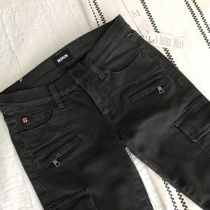 Hudson Colby Ankle Moto Skinny Cargo Jeans